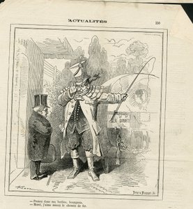 Le Charivari』に掲載されたHadol（1835-1875）のイラスト 作： Paul Hadol