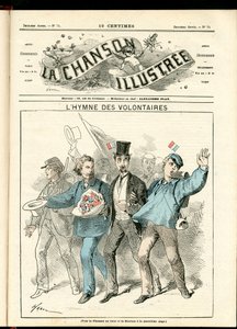 La Chanson illustree（雑誌）第74号 カラー風刺 1870年頃：L