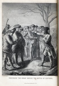 ロイテンの戦いの前のフレデリック大王、1882年 作： Paul Haendler