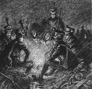 泥と水で急襲されたフランスと同盟国の両方、1902 作： Paul Hardy
