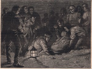 ジョンムーア卿の埋葬AD 1809 作： Paul Hardy