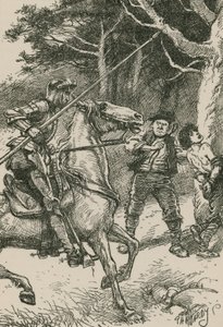 不愉快な騎士、自分を守ることができない人を攻撃するための価値のない行為です 作： Paul Hardy