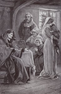 チャールズ・リードの回廊と囲炉裏のイラスト 作： Paul Hardy