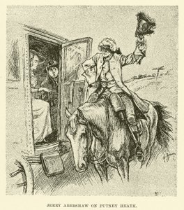 Jerry Abershaw on Putney Heath (Engraving) 作： Paul Hardy