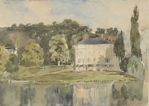 フォランブレのシャトーの眺め、カリフォルニア州。 1831年。 作： Paul Huet