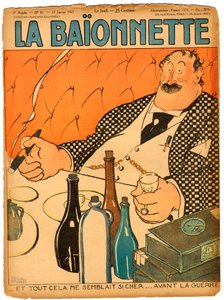 La Baionnette "の表紙、風刺的な色使い