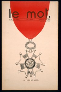 1915年1月30日土曜日、「Le Mot」の表紙、ラチカトリス 作： Paul Iribe