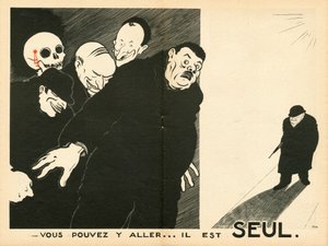 ル・テモワン、B＆Wで風刺を効かせる 作： Paul Iribe