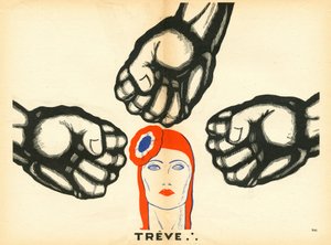テモイン』第29号、カラーの風刺画 作： Paul Iribe