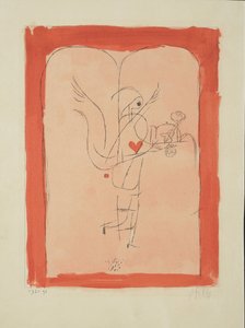 天才が小さな朝食を提供する1920年。 作： Paul Klee