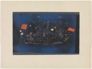 冒険船、1927年。 作： Paul Klee