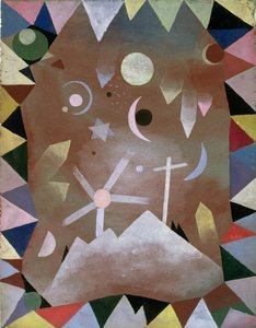 山頂の上 作： Paul Klee
