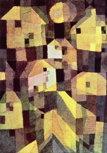 住宅の抽象的な構成 作： Paul Klee