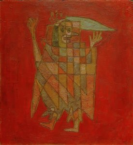 寓意的な置物（色あせ） 作： Paul Klee