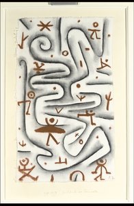 意気揚々としたエリア。 ジュランデ デ ウベルミュート 作： Paul Klee