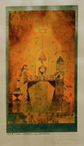 橋の上のアルルカン 作： Paul Klee