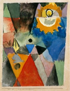 Before the gas lamp, by Paul Klee, Galleria Nazionale d