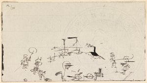 忙しいビーチ、1926年。 作： Paul Klee