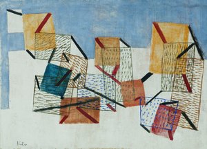 寝台; 公園 作： Paul Klee