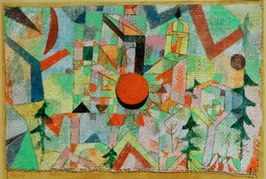 夕日の城 作： Paul Klee