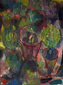 サボテン、1912年。 作： Paul Klee