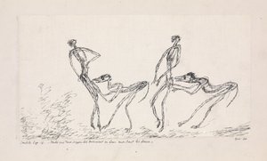 キャンディード、第16章。2匹のサルがおしりを噛んで追ったが、1911年。