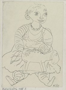 おもちゃを持つ子供 作： Paul Klee
