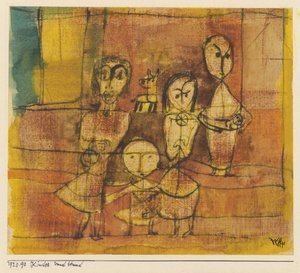 子供と犬、1920 作： Paul Klee