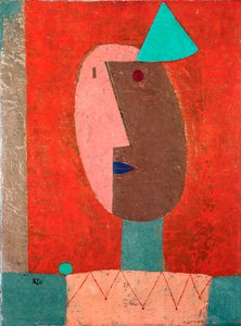 「ピエロ」1929年（キャンバスに油彩） 作： Paul Klee