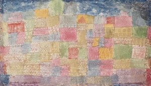 cenário colorido; Paisagens coloridas 作： Paul Klee