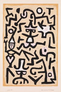 お笑い芸人のチラシ 作： Paul Klee