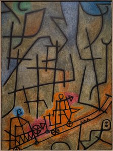 山の征服。 作： Paul Klee