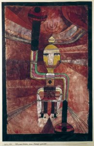 戦う準備ができている偉大な皇帝 作： Paul Klee
