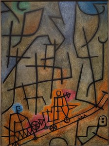 山を征服する。 1939 作： Paul Klee