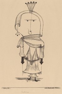 くしを持った魔女 作： Paul Klee