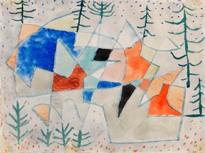 エーデルクリッペの高貴な崖、1933 年。 作： Paul Klee