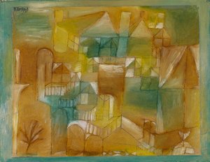ファサードブラウングリーン 作： Paul Klee