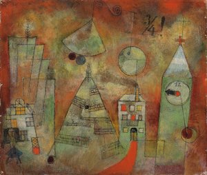 12時から12時の運命の時。 12時15分の運命の時 作： Paul Klee