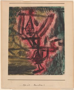 Feuer Clown I (火のピエロ) 作： Paul Klee