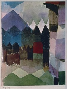 フランツ・マルクの庭の風風 作： Paul Klee