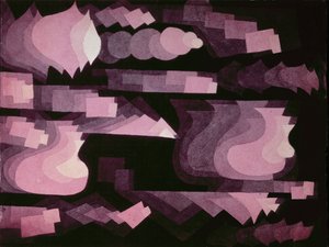 fuga em vermelho 作： Paul Klee