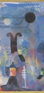 庭園。 1918 作： Paul Klee