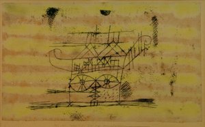 記念碑的な彫刻の頭の足場 作： Paul Klee