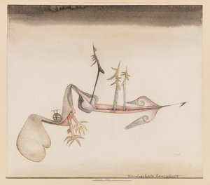 地上の魔女の風景、1924年。 作： Paul Klee