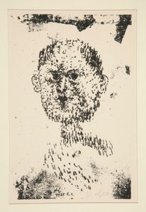 頭 (Kopf) - ひげを生やした男 (Baertiger Mann) 作： Paul Klee