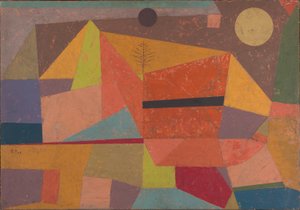 楽しい山の風景 作： Paul Klee