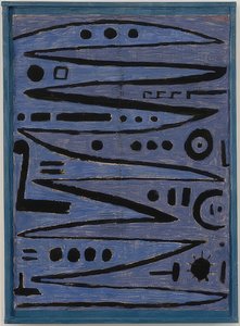 英雄的な弓のストローク。 1938 作： Paul Klee