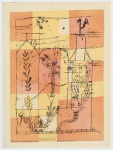 ホフマネスク様式のシーン、1921年。 作： Paul Klee