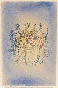 公園のそばの家。 作： Paul Klee