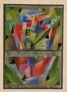 1921年、バイエルンのE.近くの風景。 作： Paul Klee